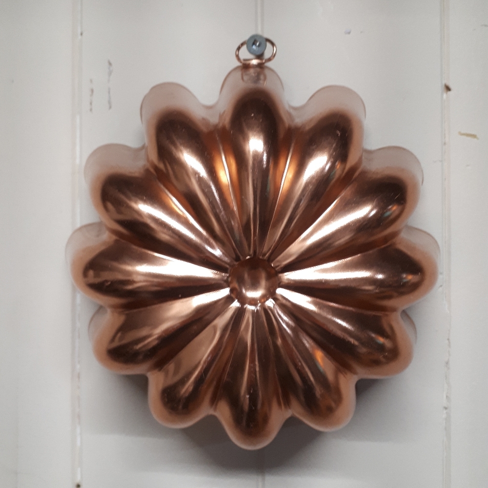Copper Jello/Cake/Bread Mold Cake Pan Wall Hanging 1960's